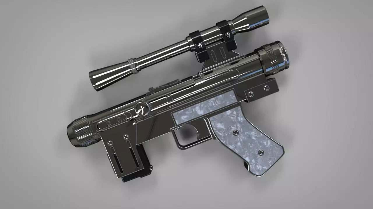 Lando Calrissian SE14R Blaster 3D print model_0