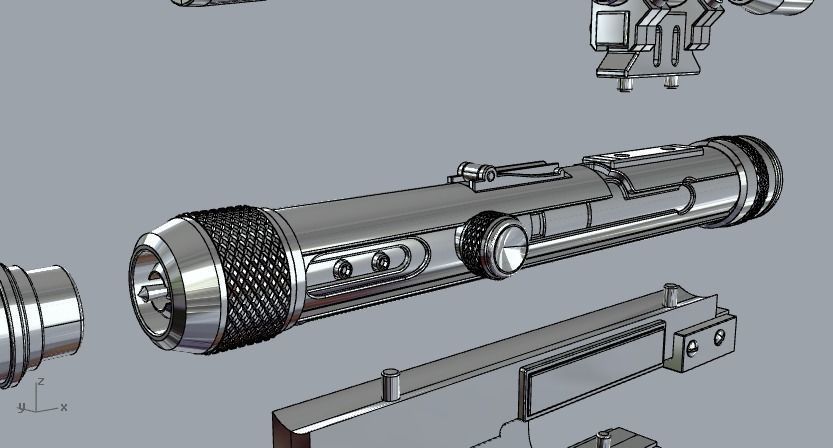 Lando Calrissian SE14R Blaster 3D print model_13