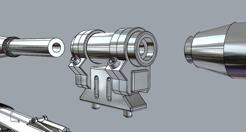 Lando Calrissian SE14R Blaster 3D print model_12