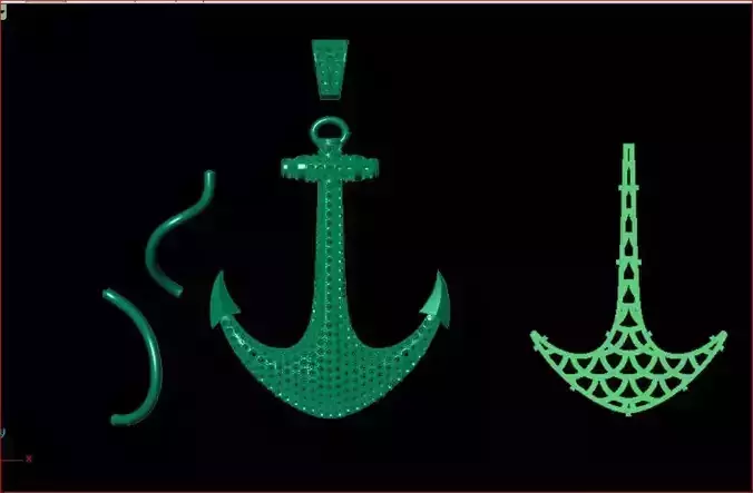 Anchor Pendants Diamond Mat day Mo Neo