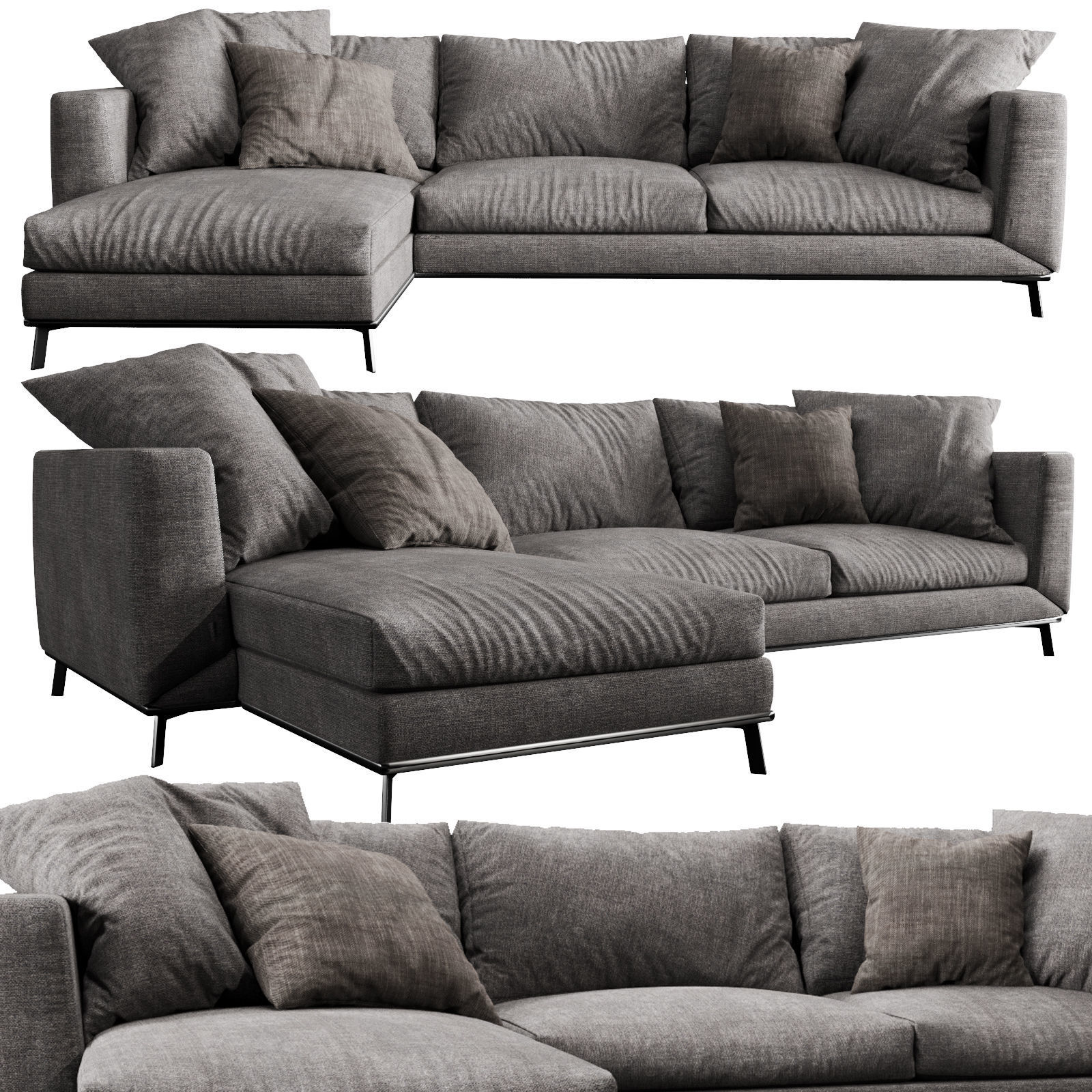 Boconcept Fargo Chaise Lounge 3D model_1