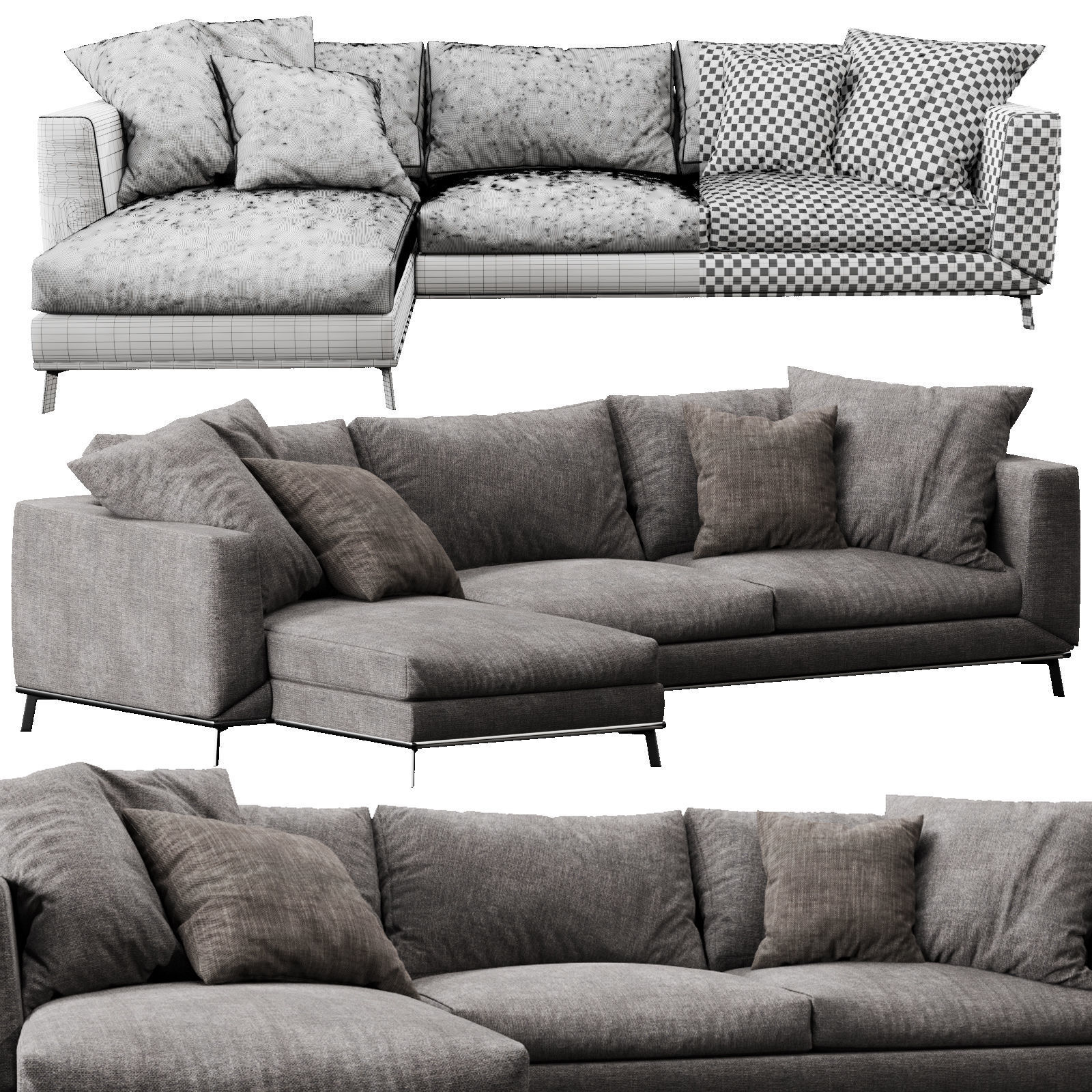 Boconcept Fargo Chaise Lounge 3D model_4