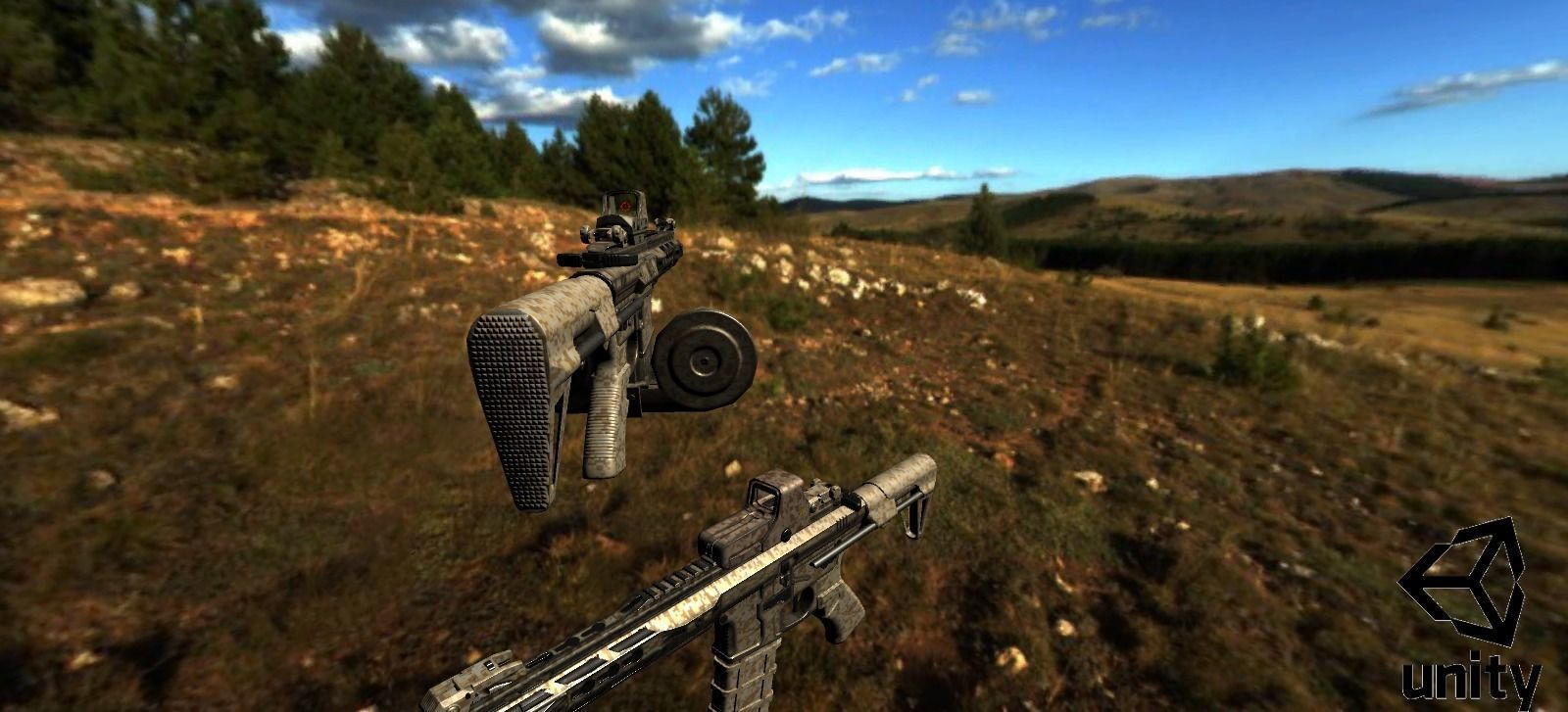 Modular Combat Rifle-Close Quarter Combat Variant  Low-poly 3D model_34