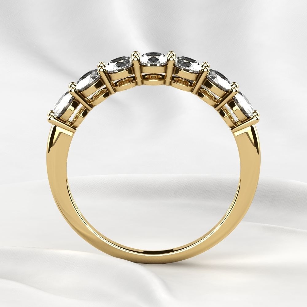 Seven Gems Gold Ring 3D print model_12