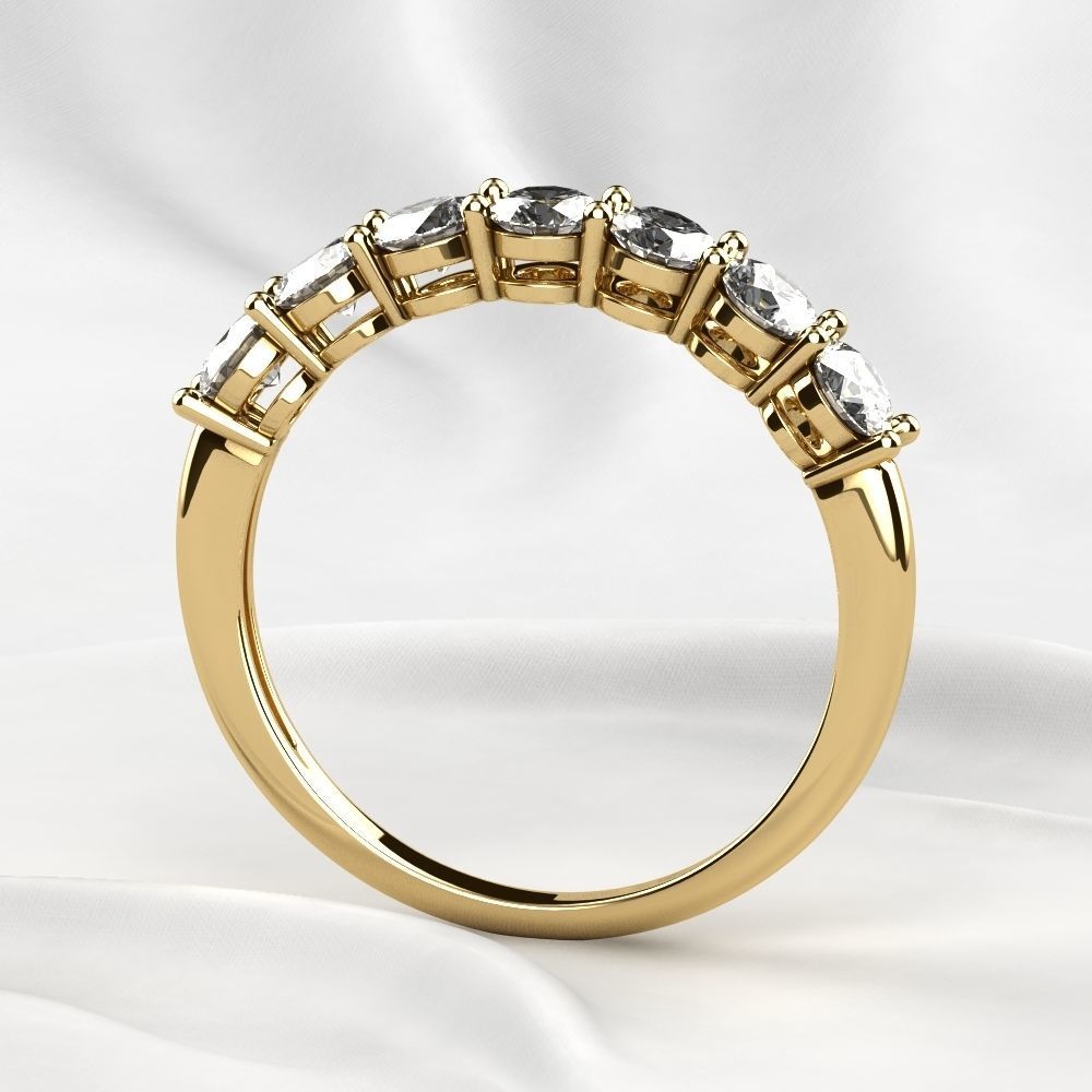 Seven Gems Gold Ring 3D print model_13