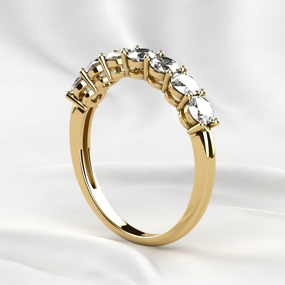 Seven Gems Gold Ring 3D print model_15
