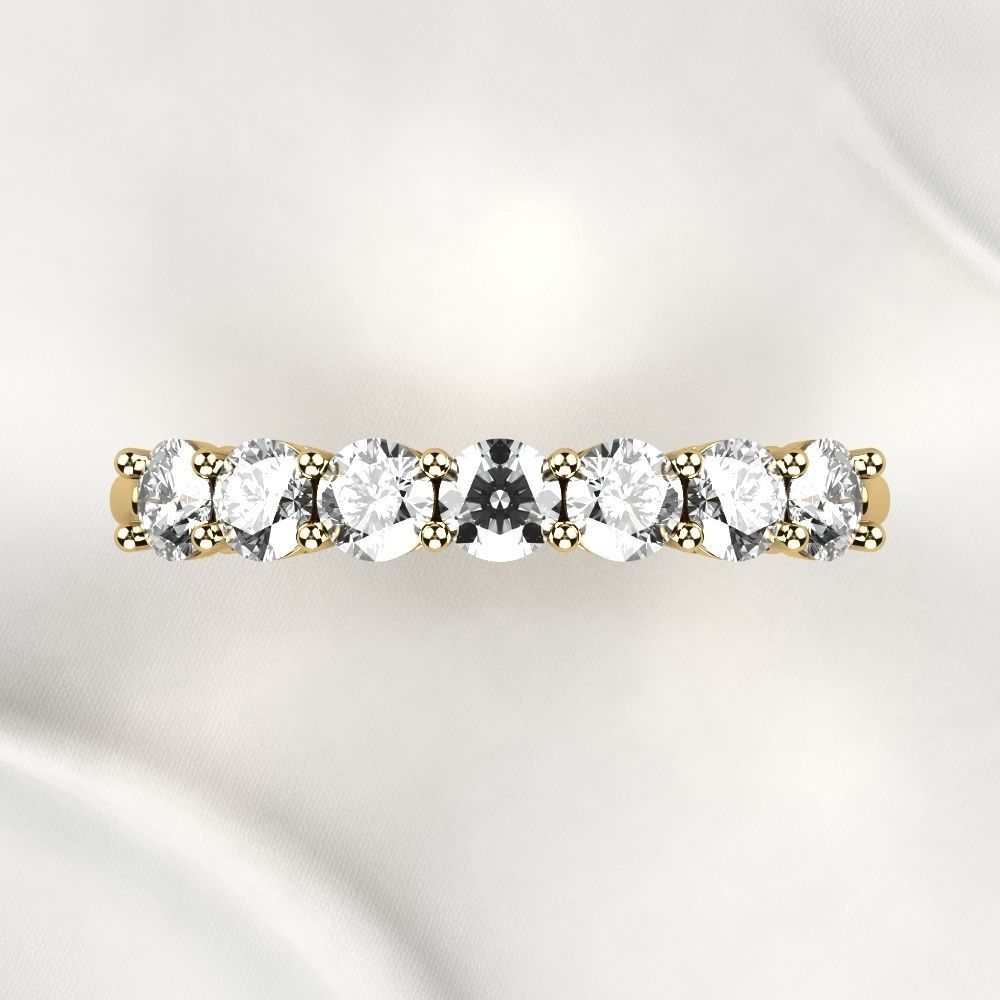 Seven Gems Gold Ring 3D print model_11