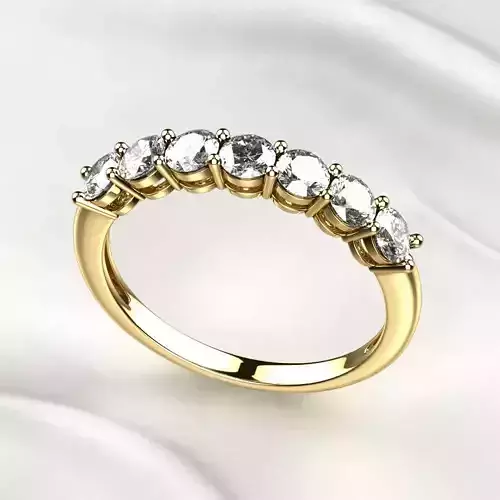 Seven Gems Gold Ring