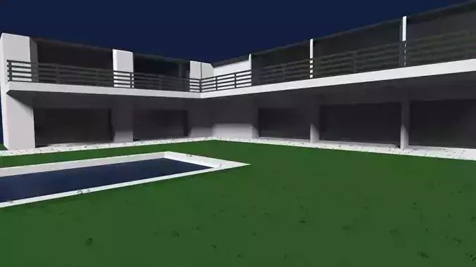 Low Poly House Scene