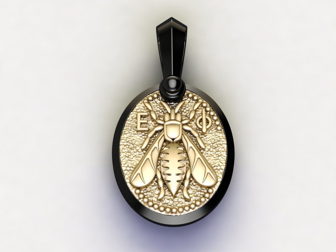 Bee Amulet 3D print model_1
