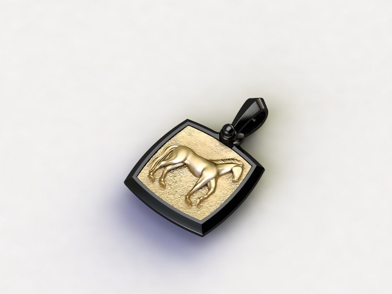 David Yurman Horse  Amulet 3D print model_2