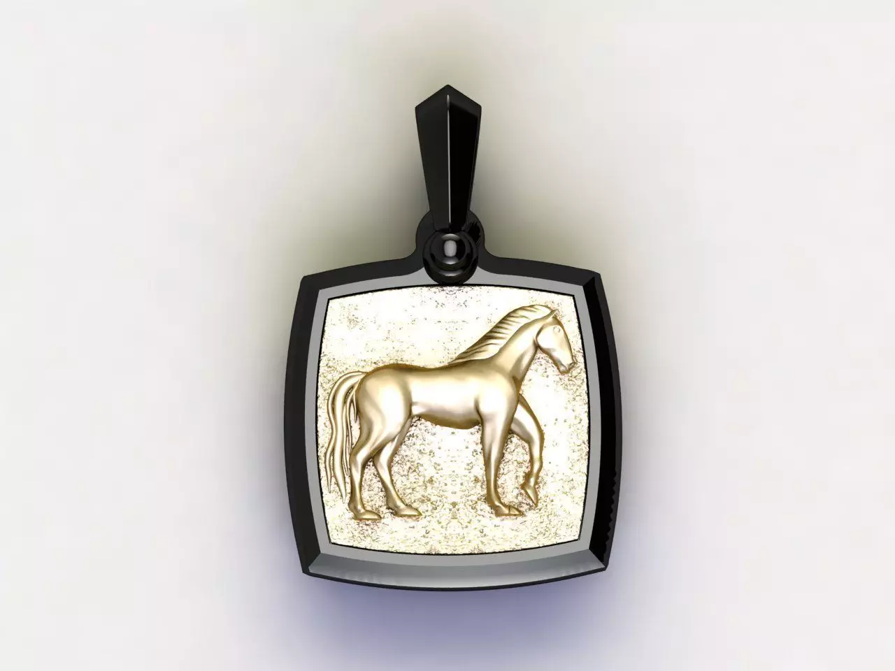 David Yurman Horse  Amulet 3D print model_0