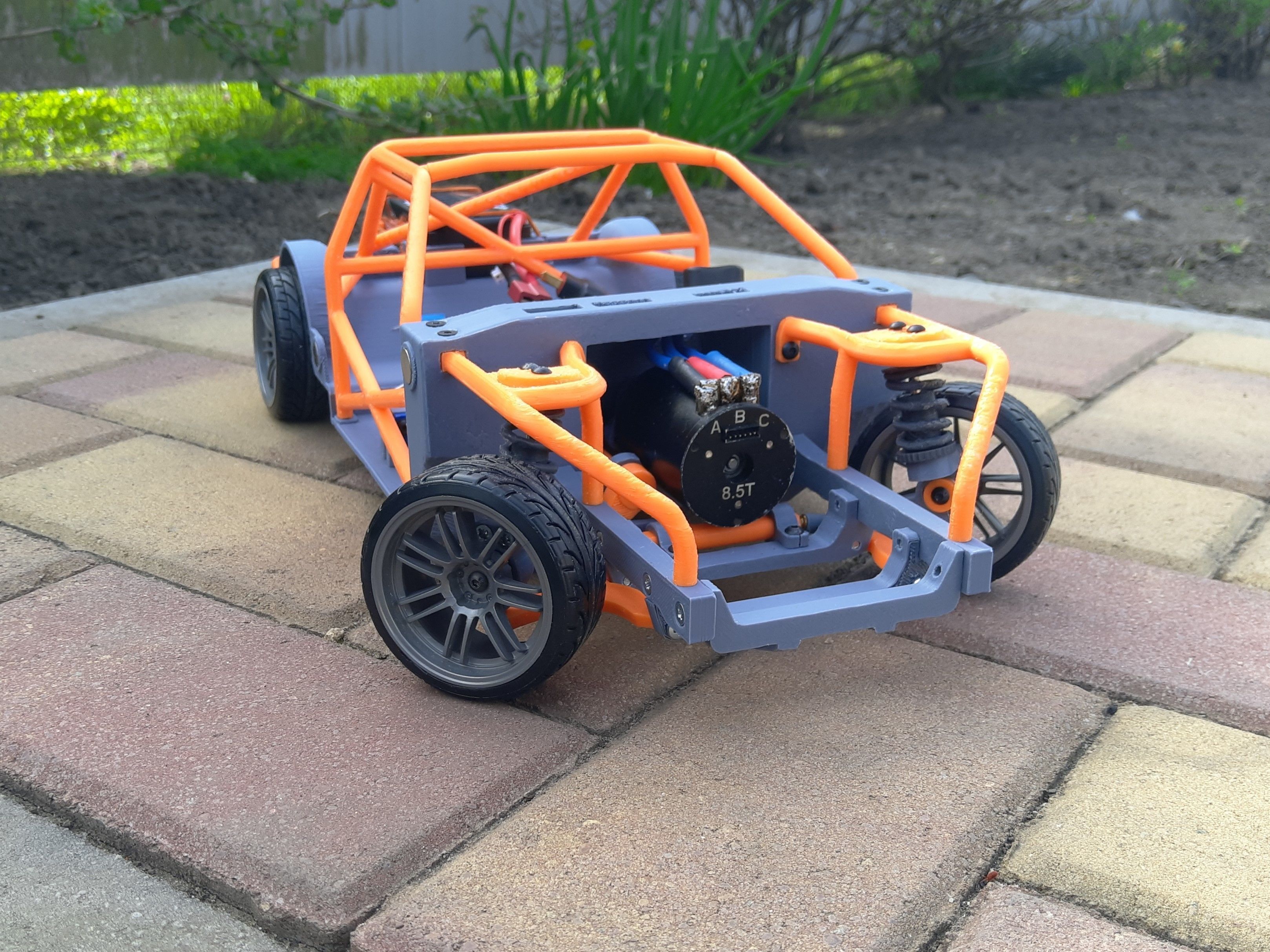 1-10 RC Drift Chassis 3D print model_4