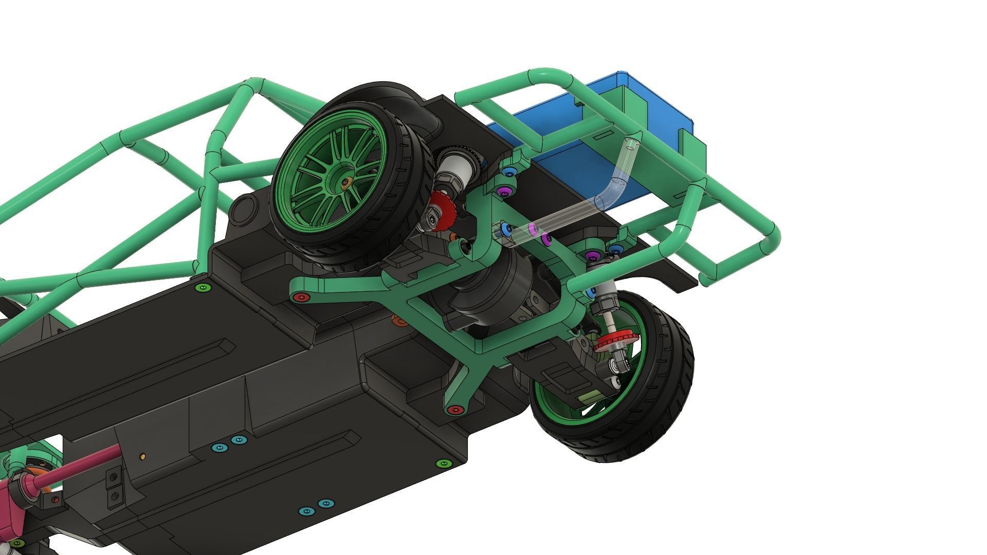 1-10 RC Drift Chassis 3D print model_17