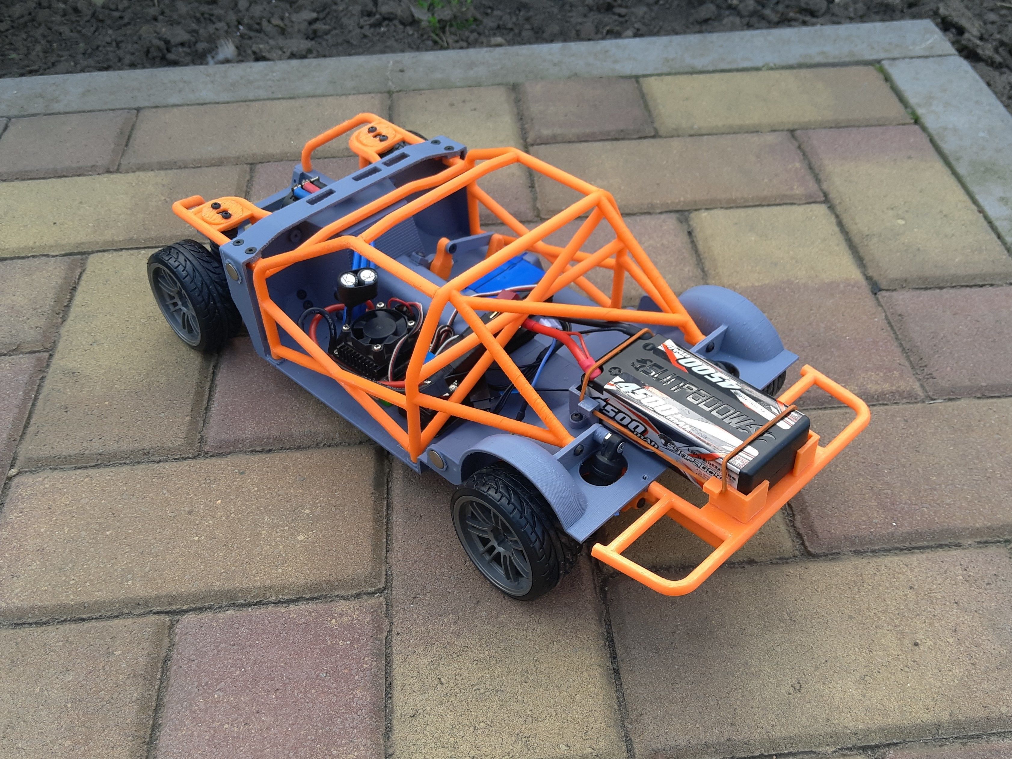 1-10 RC Drift Chassis 3D print model_3