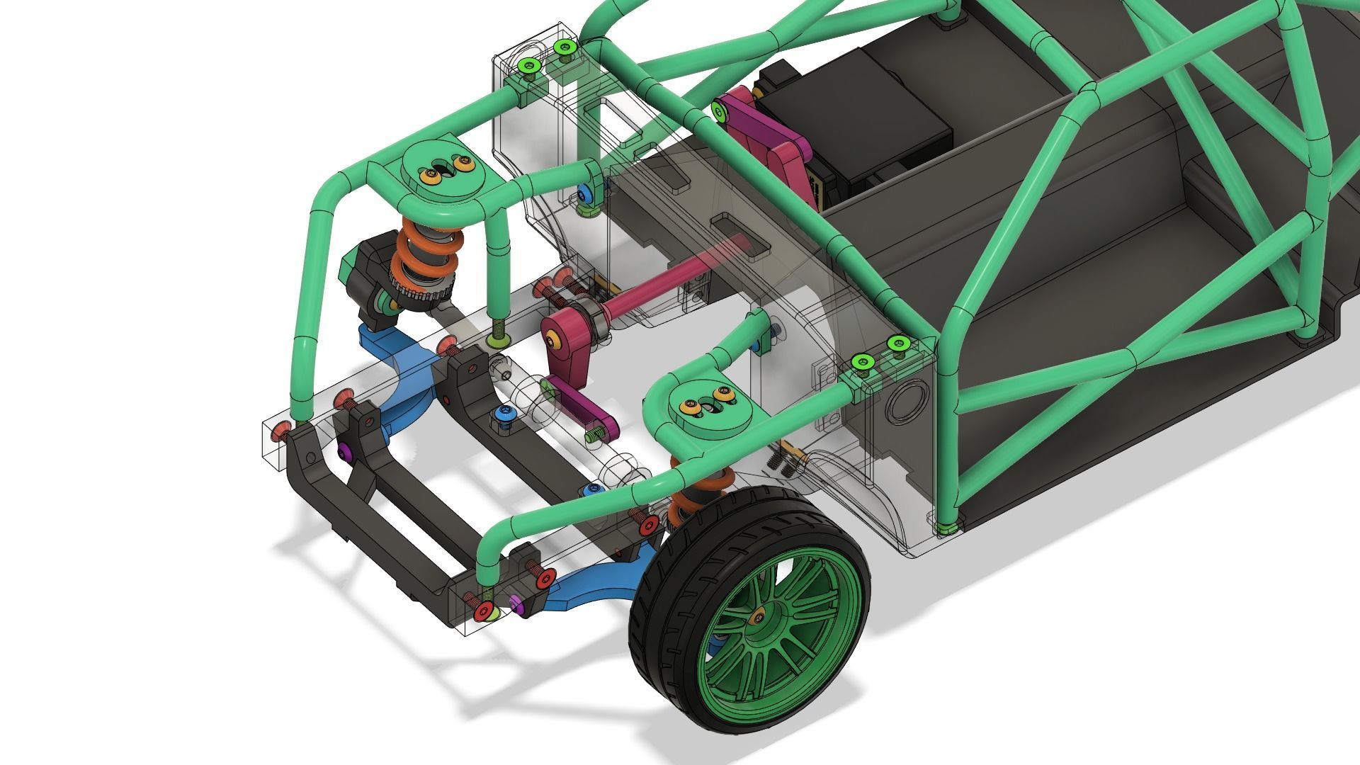 1-10 RC Drift Chassis 3D print model_15