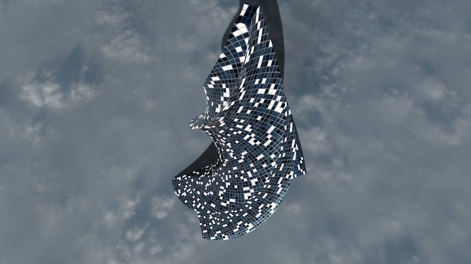 Futuristic Skyscraper 3D model_2