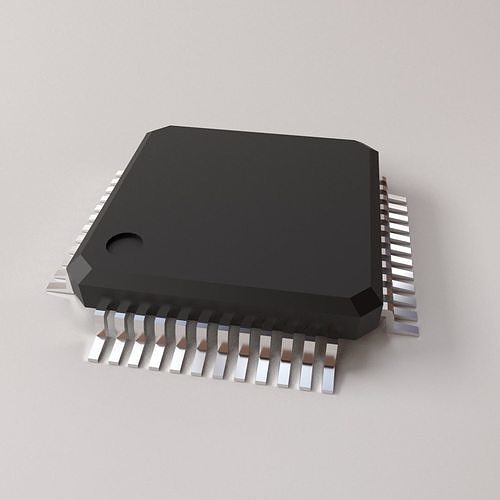 QFP IC 3D model