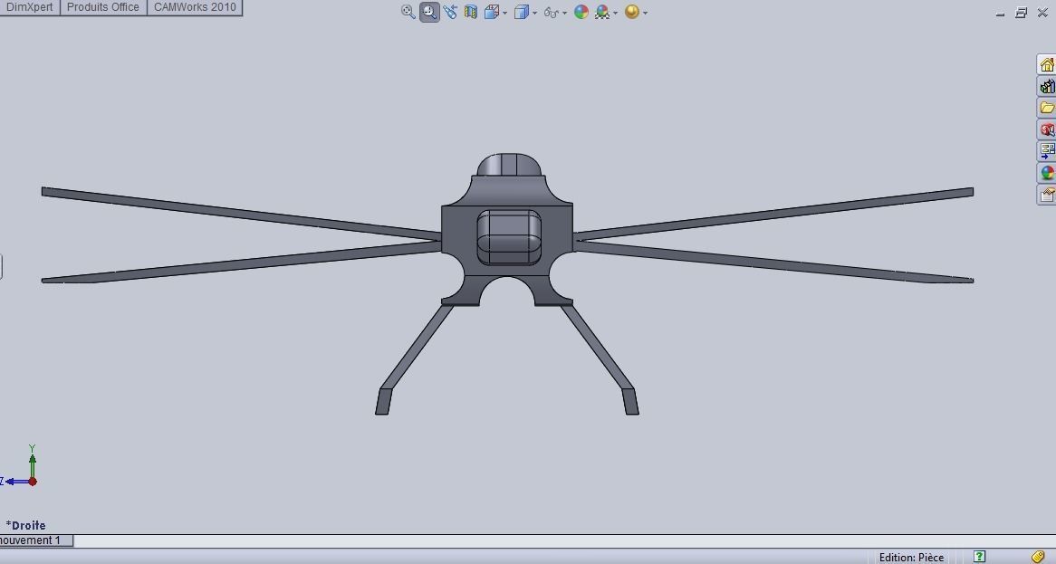 dragonfly robot 3D print model_1