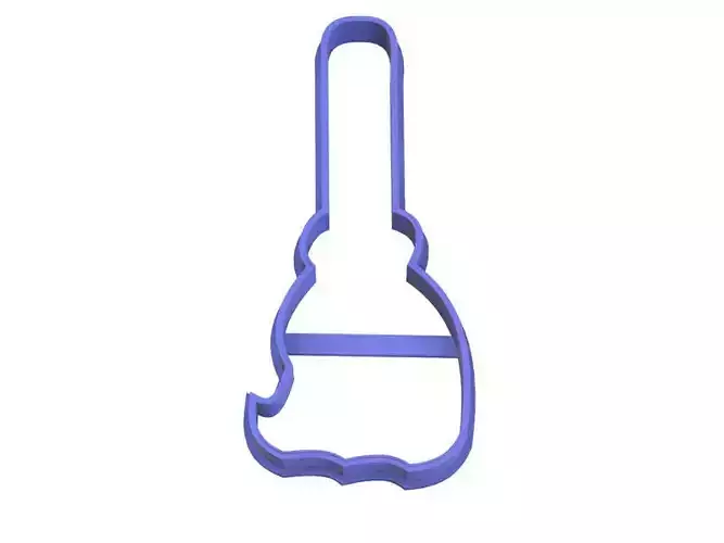 0033 Witchs broom cookie cutter