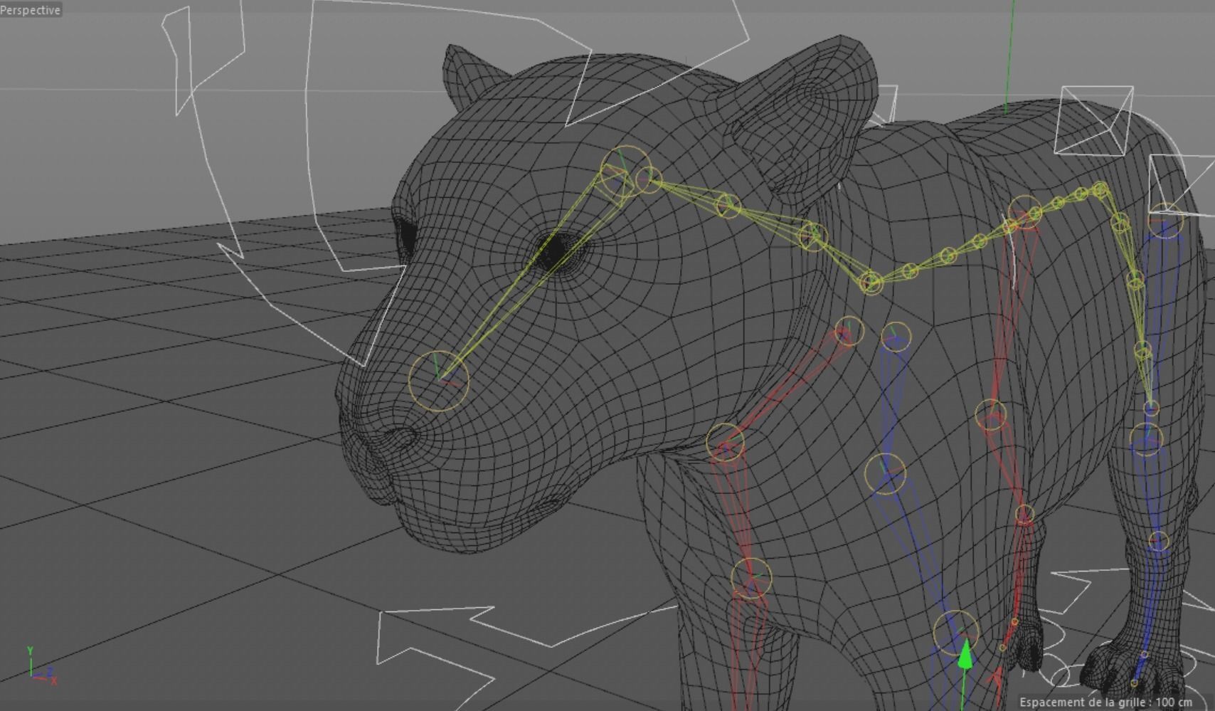 Cheetah 3D model High Detailed Rigged and Textures 3D model_4