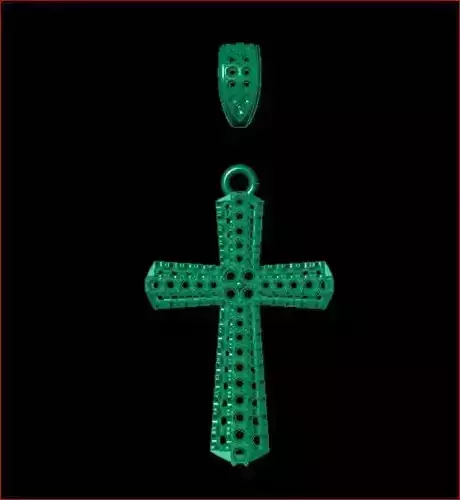 Cross Gold Pendant Full Diamond