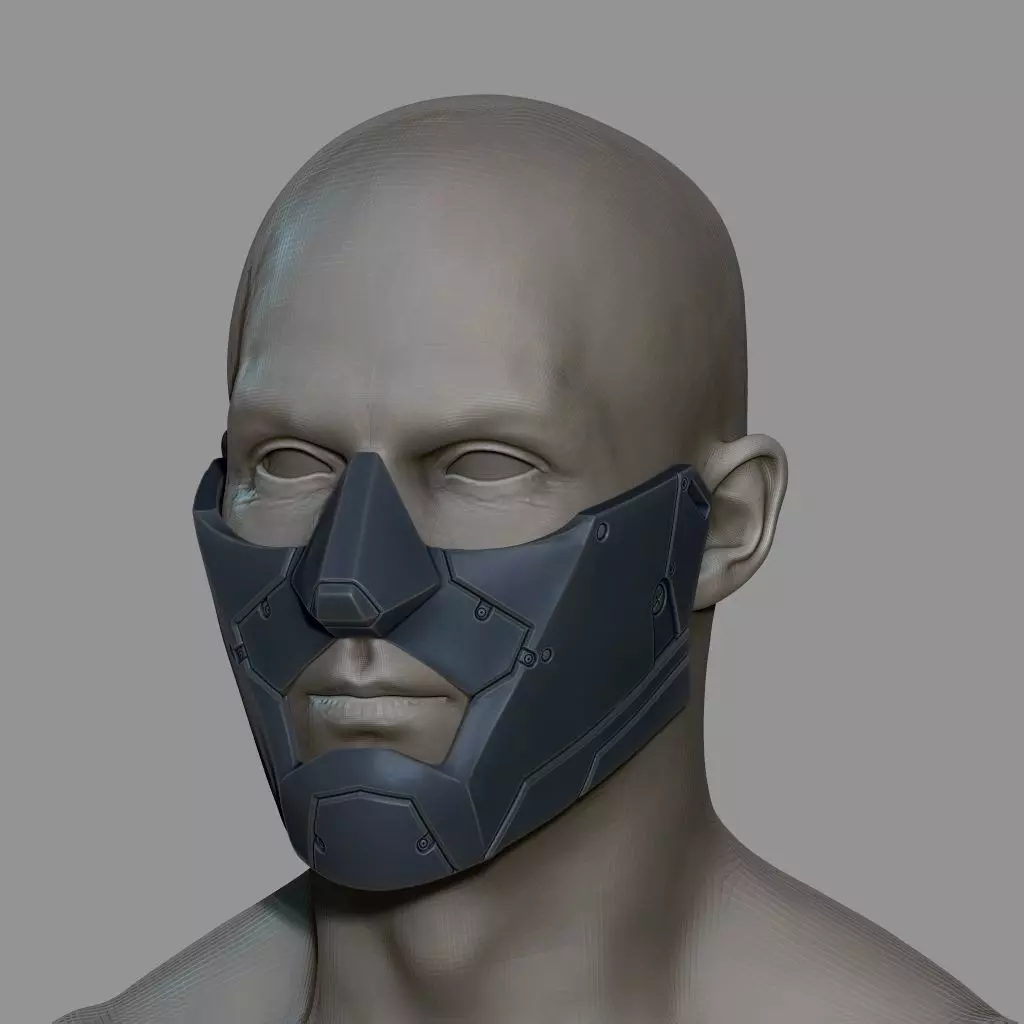 Ruiner Armor Mask 3d Print 3D print model_0