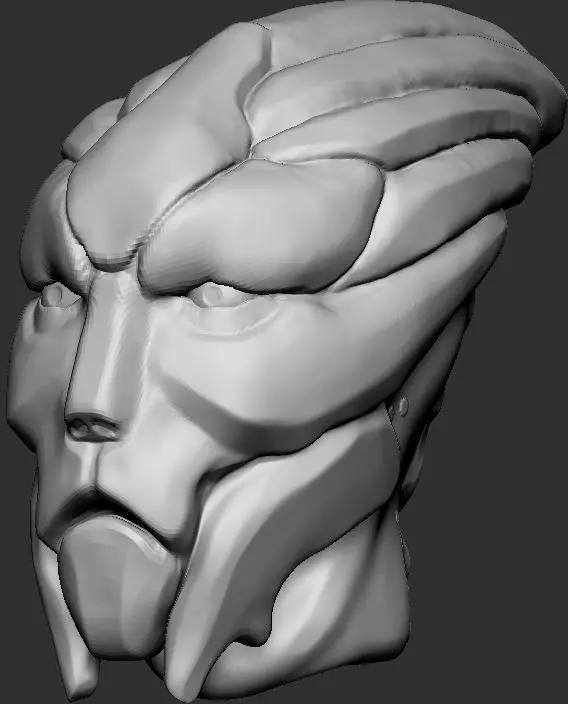 Mass Effect Turian Free 3D print model