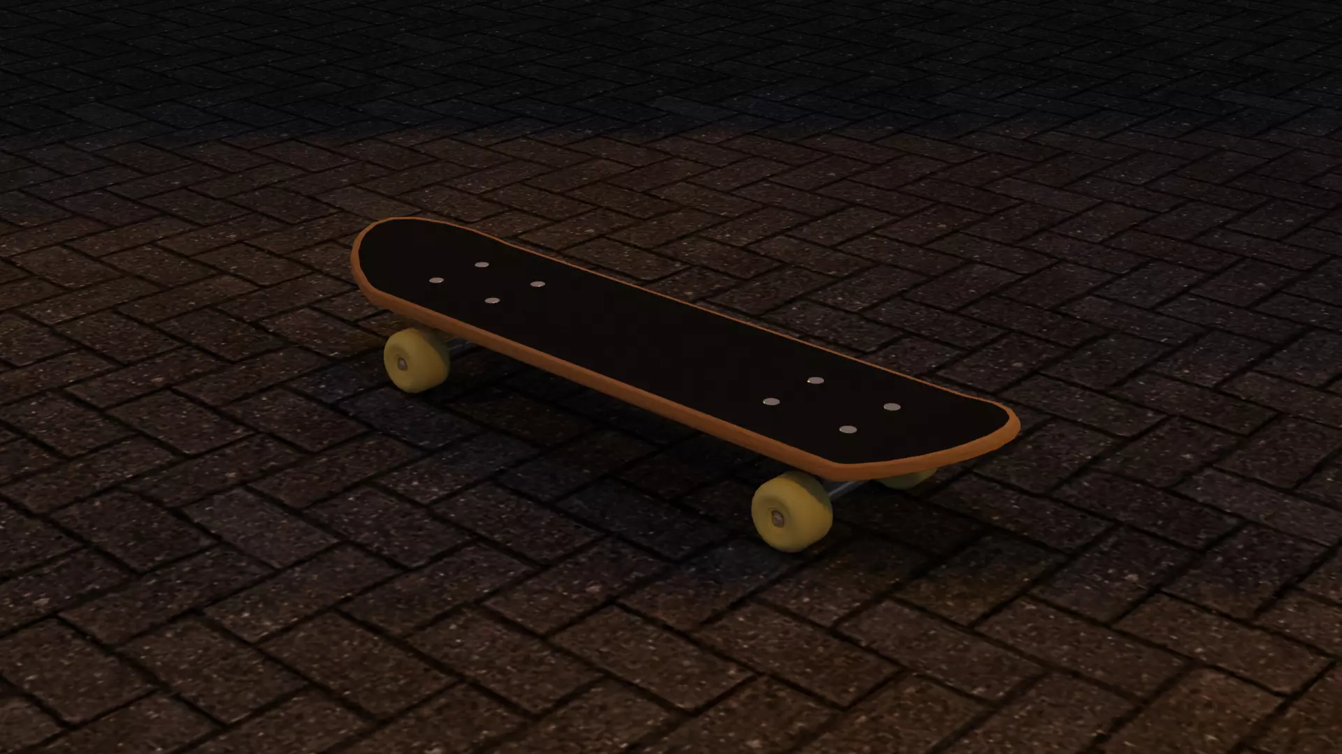 Scateboard skateboard Low-poly 3D model