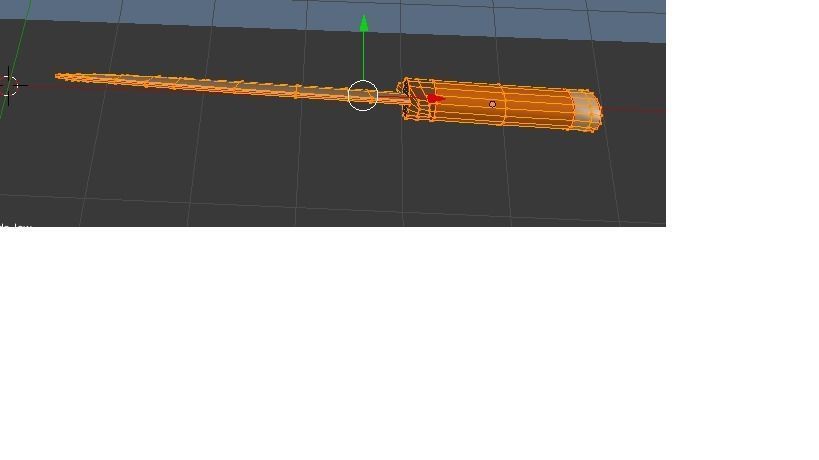 knife 3D Low-poly 3D model_2