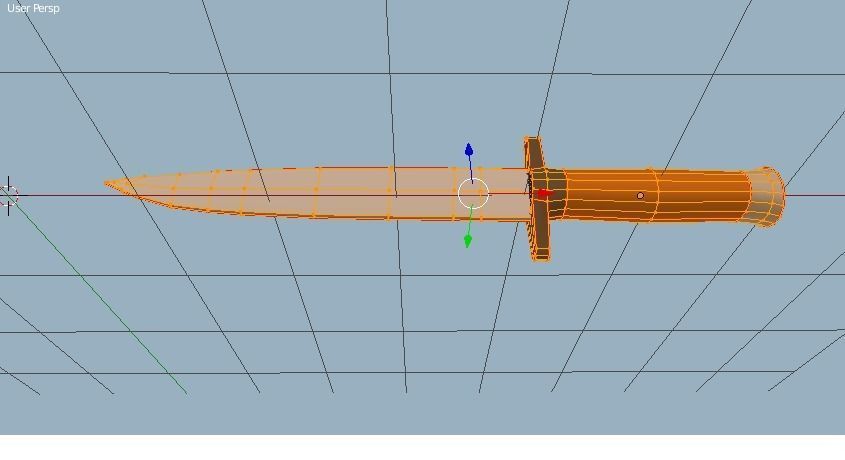 knife 3D Low-poly 3D model_6