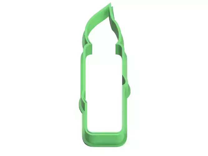 0038 Candle with wax cookie cutter