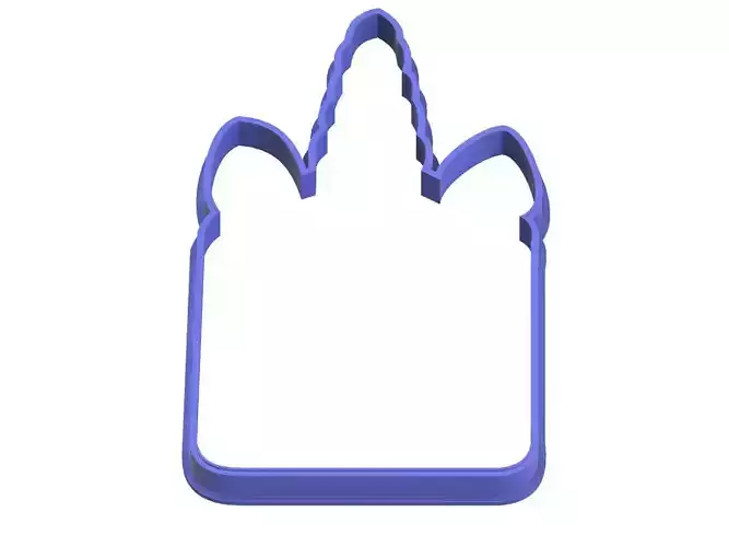  0040 Unicorn Cake cookie cutter