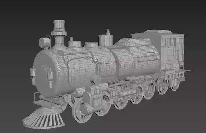 Simple train model 3D model