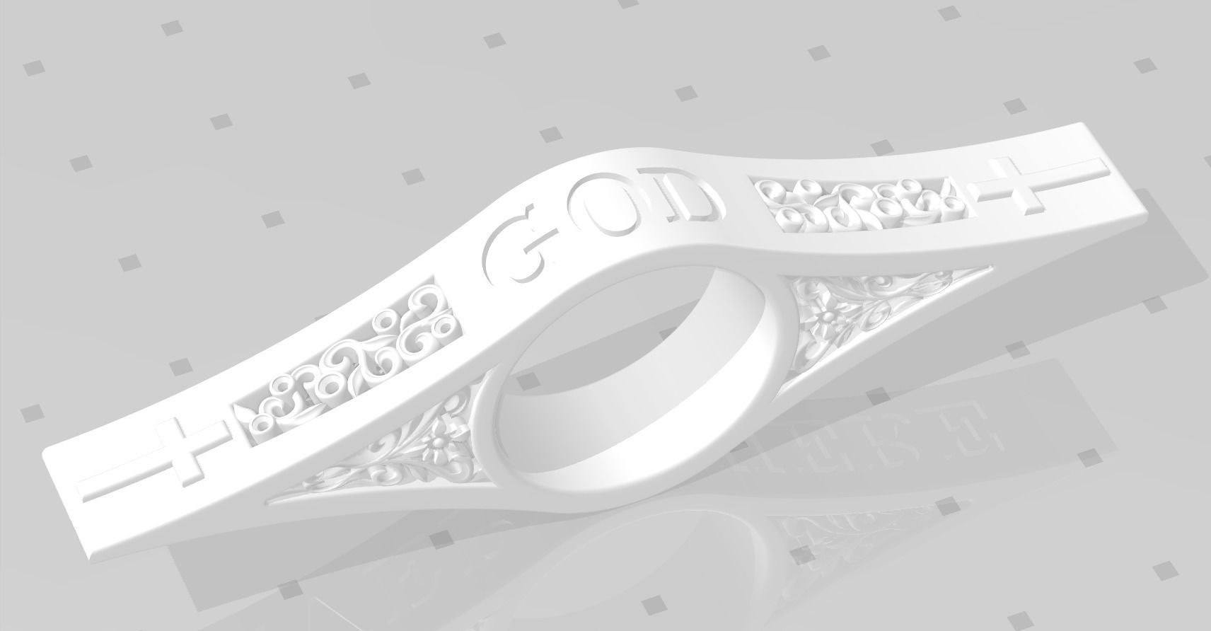 Page-holding ring 3D print model_2