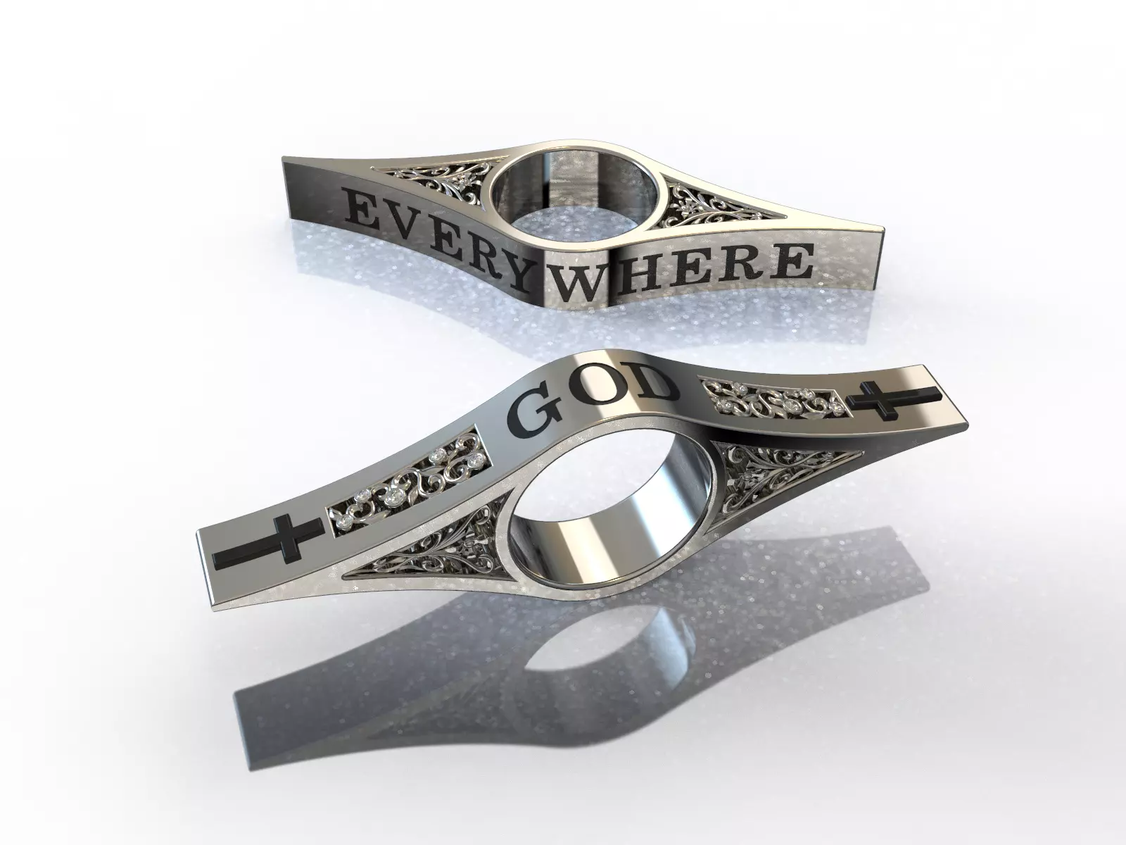 Page-holding ring 3D print model_0