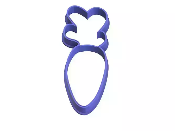 0041 Carrot 4 cookie cutter