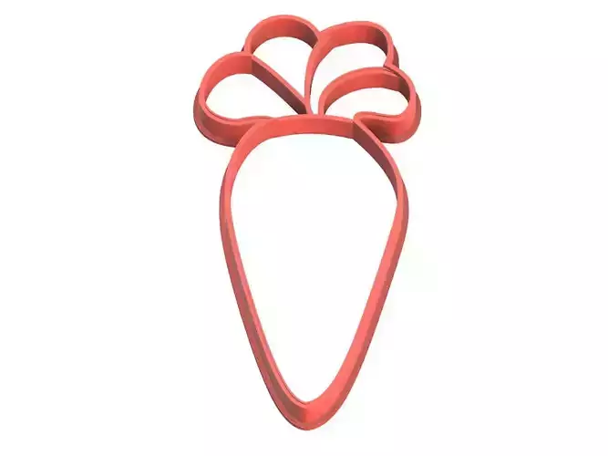  0043 Carrot 5 cookie cutter