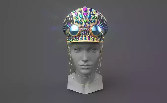 Captain hat with google