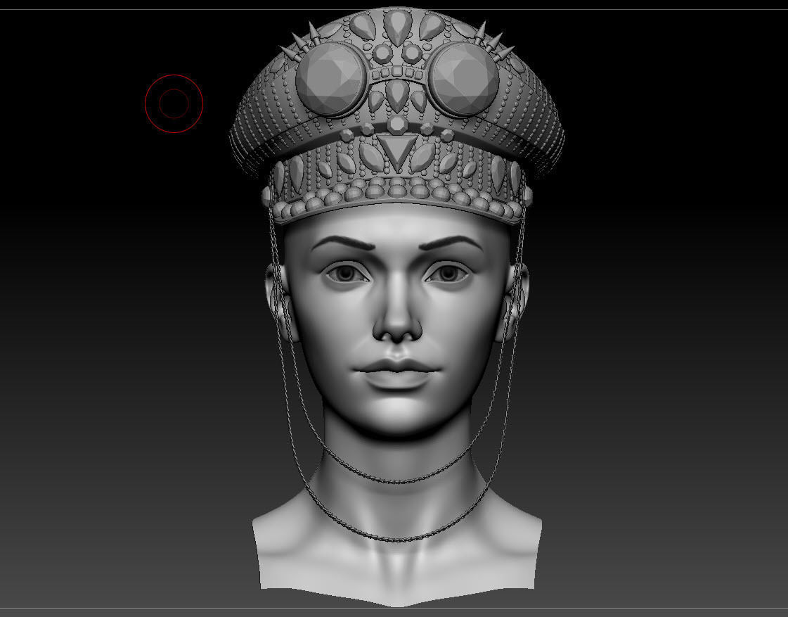 Captain hat with google Low-poly 3D model_5