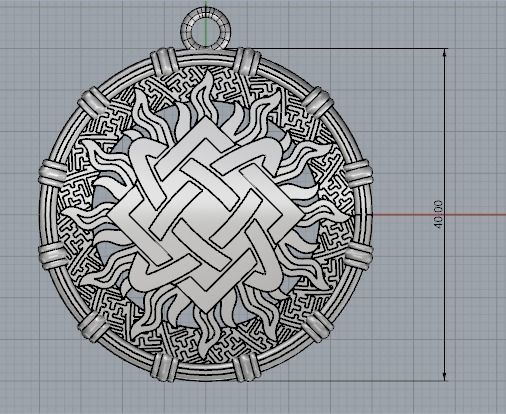 Amulet pendant Free 3D print model_3