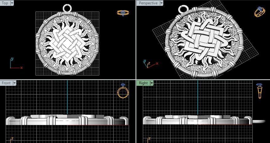 Amulet pendant Free 3D print model_7