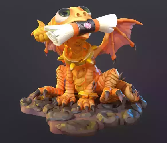 Cute dragon  3D model