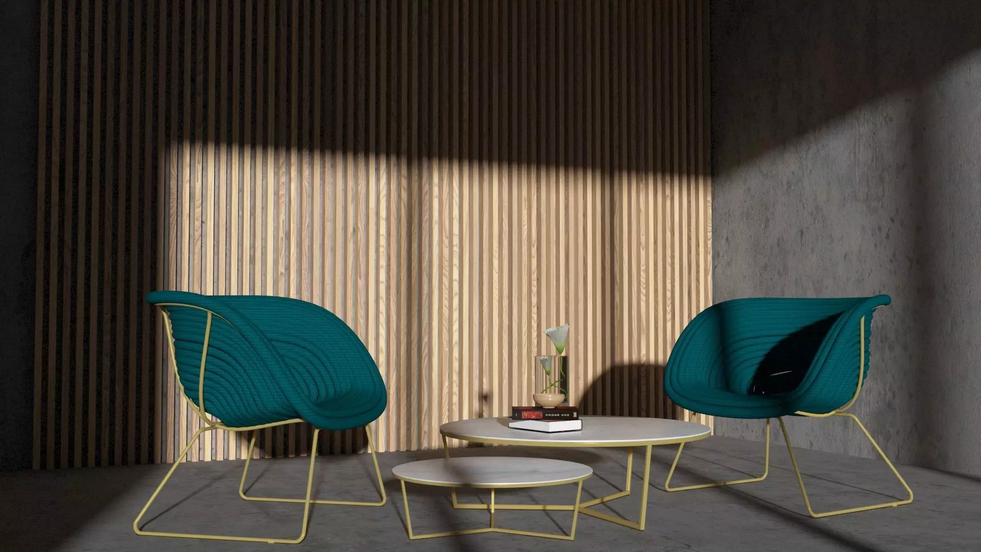 CHAIRS AND TABLE Free 3D model_0