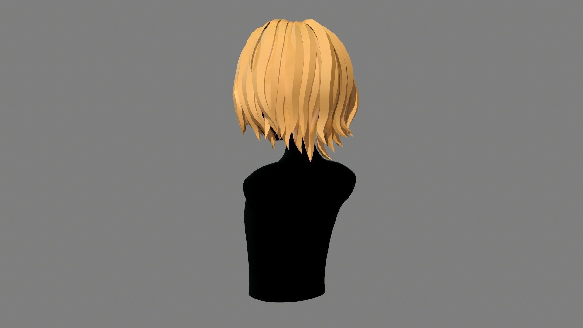 Character - Cartoon - Girl Short Hair 02 Low-poly 3D model_11