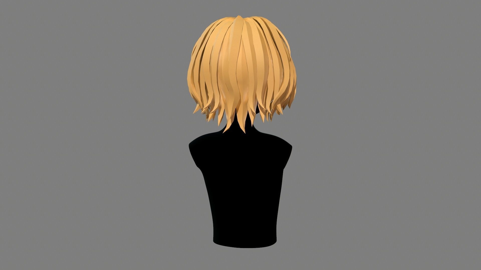 Character - Cartoon - Girl Short Hair 02 Low-poly 3D model_9