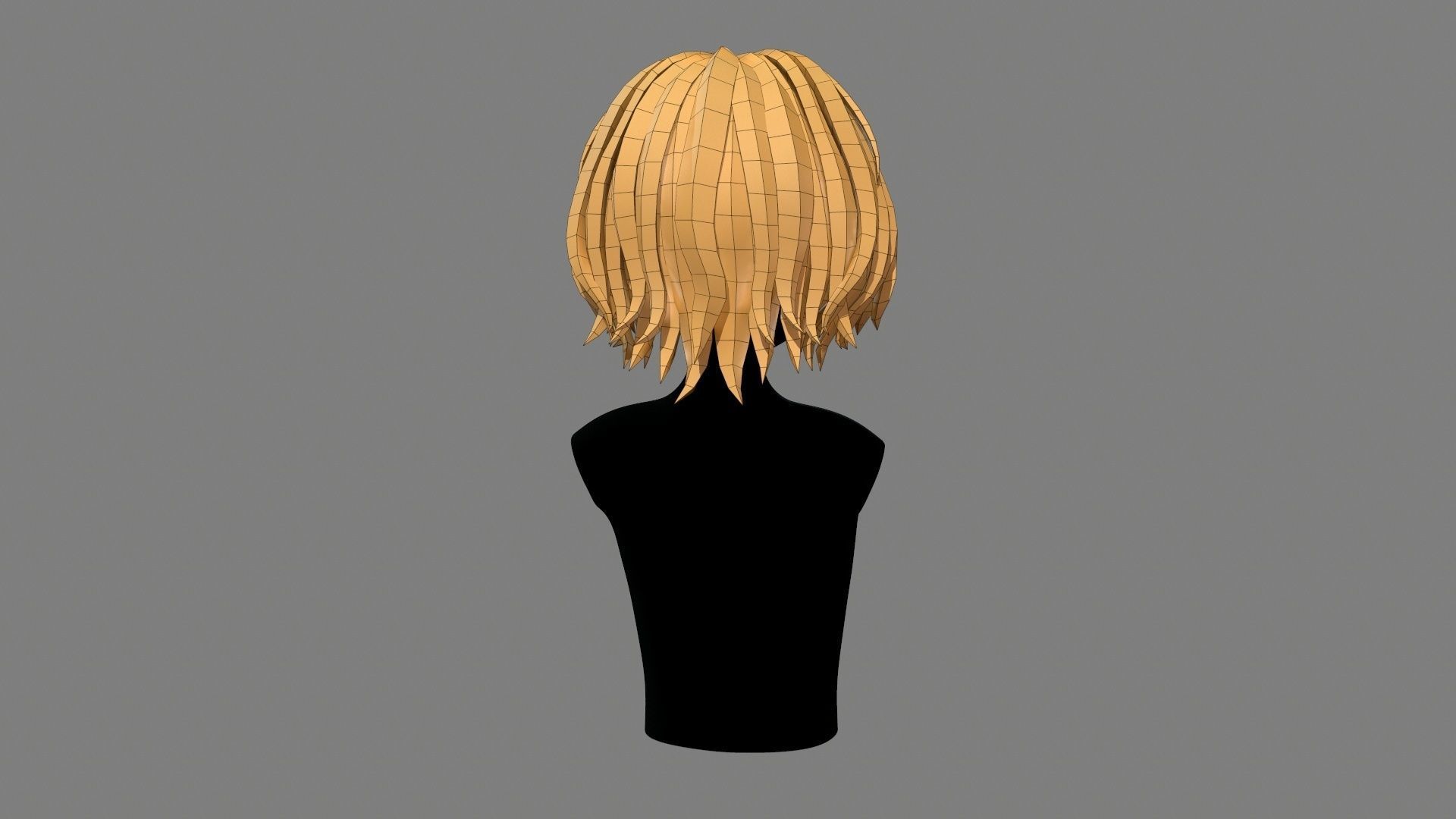 Character - Cartoon - Girl Short Hair 02 Low-poly 3D model_39
