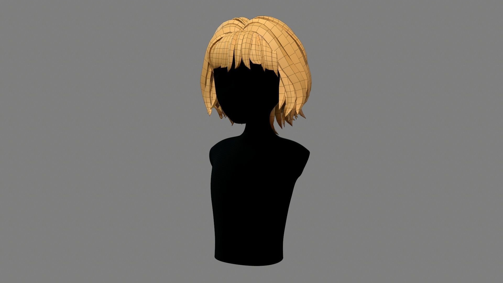 Character - Cartoon - Girl Short Hair 02 Low-poly 3D model_46