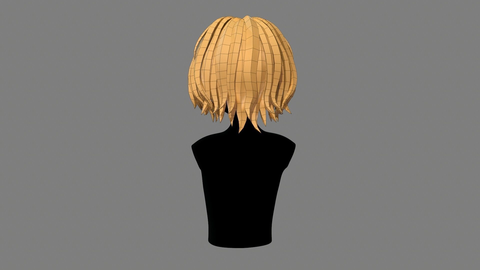 Character - Cartoon - Girl Short Hair 02 Low-poly 3D model_40