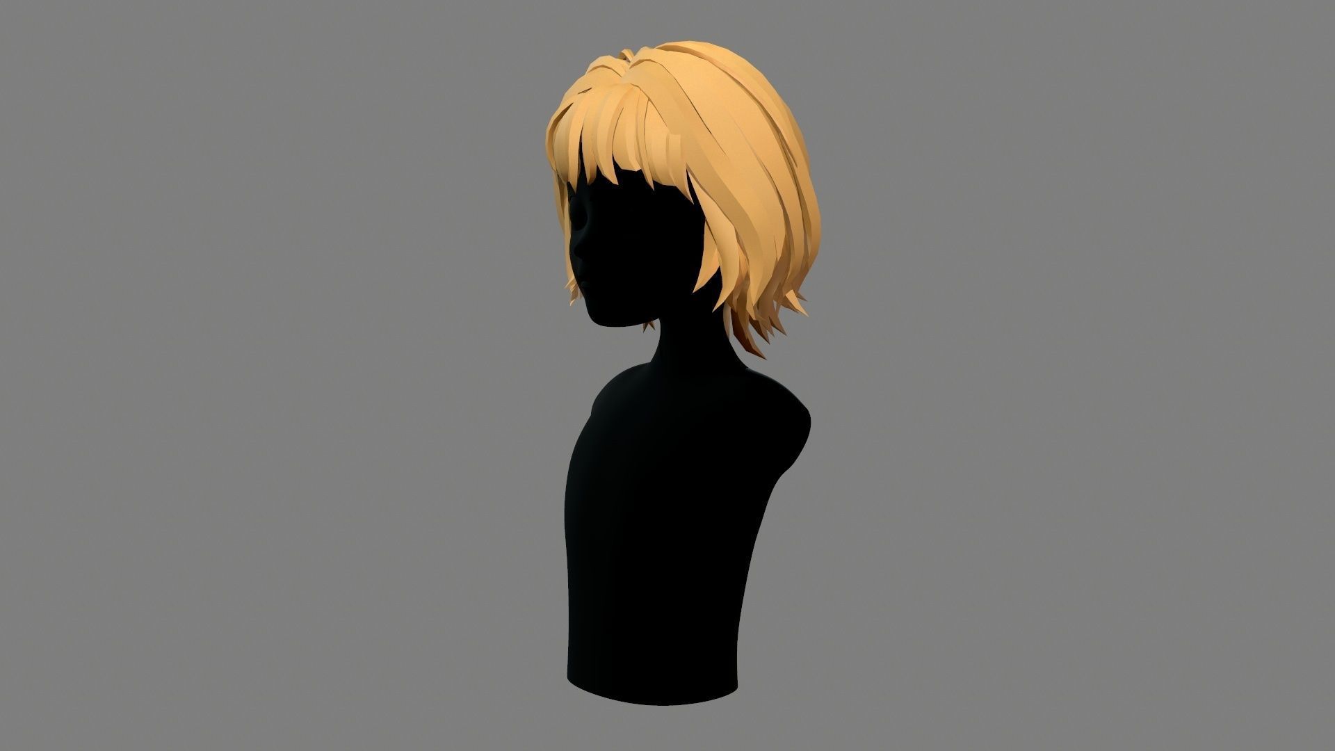 Character - Cartoon - Girl Short Hair 02 Low-poly 3D model_15